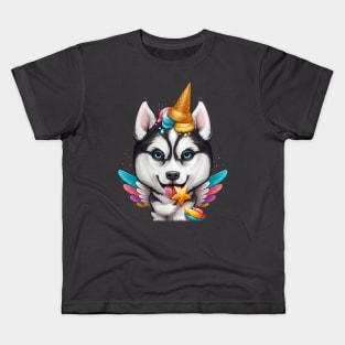 Husky Unicorn Kids T-Shirt